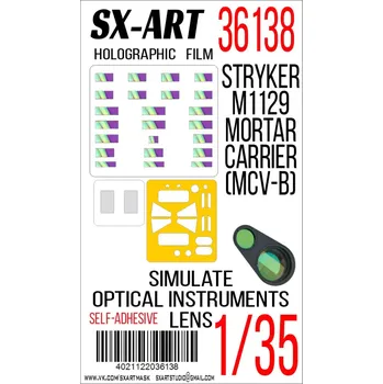 Plastikový model SX-ART 1/35 Holographic film Stryker M1129 Mortar Carrier