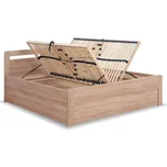 Postel dvoulůžko s úložným prostorem MARIKA-oblá, lamino