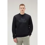 MIKINA WOOLRICH ORGANIC COTTON SWEATSHIRT BLACK