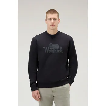Pánská mikina MIKINA WOOLRICH ORGANIC COTTON SWEATSHIRT BLACK