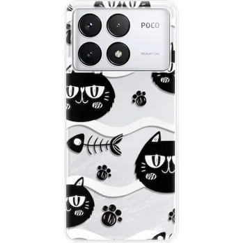 Pouzdro na mobilní telefon Odolné silikonové pouzdro iSaprio - Cat pattern 04 - Poco F6 Pro