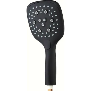 Sprchová hlavice EASY ruční sprcha 118x118 mm, 3 proudy, černá