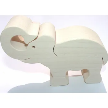 Dřevěná hračka Fauna Dřevěné zvířátko slon