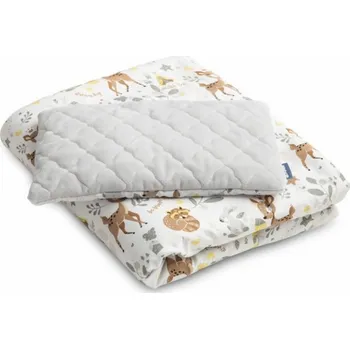 Příslušenství pro dětskou postel a kolébku SOUPRAVA DO POSTÝLKY Sensillo FOREST ADVENTURE PLYŠOVÝ KARO