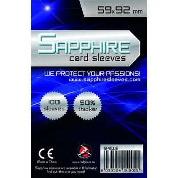 Příslušenství ke karetním hrám Sapphire Blue - 100x Standard European (59x92mm)