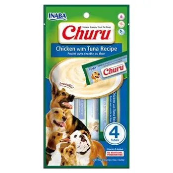 Krmivo pro psa INABA FOODS Churu Dog Chicken with Tuna 4x14g