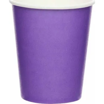 Party nádobí Fialové kelímky 8 ks, 237 ml