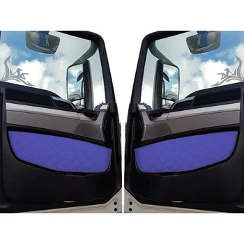 Dveře karosérie Boky prošívané do dveří M TGX modré