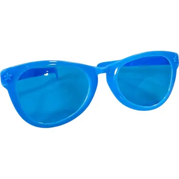 Karnevalová maska Legrační brýle 26 cm Barva: Modré