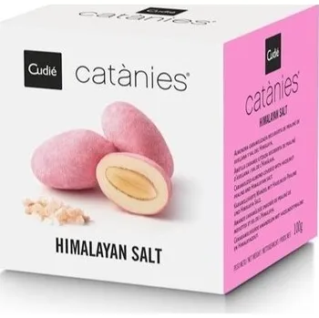 Catánies Karamelizované mandle v bílé pralince s&nbsp;himalájskou solí, 35g