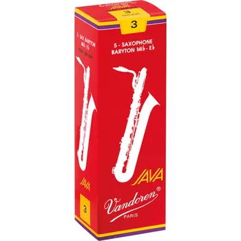 Příslušenství pro dechový nástroj Vandoren Plátek Baryton saxofon Java Filed Red3 10188