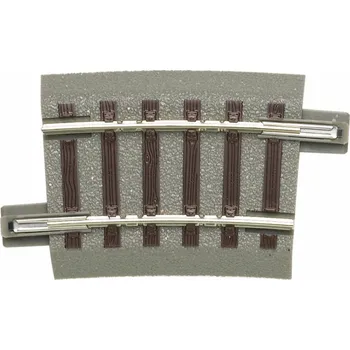 Modelová železnice Roco Geoline Kolej oblouková R2 7,5° s podložím - 61129