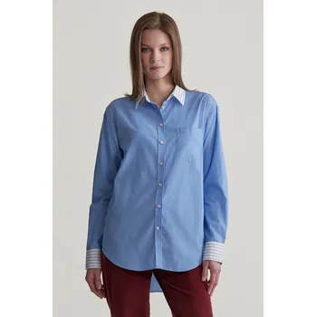 Dámská košile KOŠILE GANT REL PATCHWORK POPLIN SHIRT CLEAR SKY