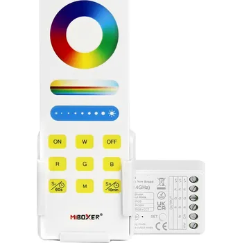 LED páska Mi-Light RF Sada ovladače a přijímače 3v1 pro RGB, RGBW, RGB+CCT LED pásky - LED Solution - FUT043APLUS - FUT043APLUS