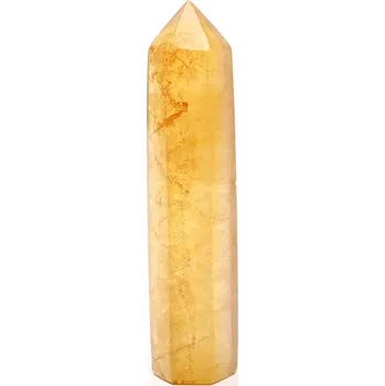 Drahý kámen Magieprirody.cz Obelisk Fluorit žlutý špice 98 g - 10 cm #C432