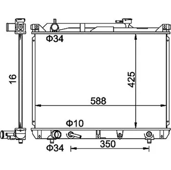 Chladič motoru Chladič, chlazení motoru HART 611 950
