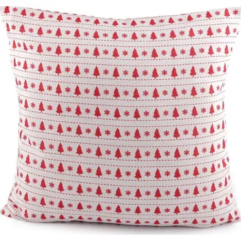 Bytová dekorace Vánoční povlak na polštář 45x45cm - 1 červená červená
