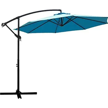 Slunečník KSTL TS-300 Slunečník závěsný hliníkový 300 cm, modrý