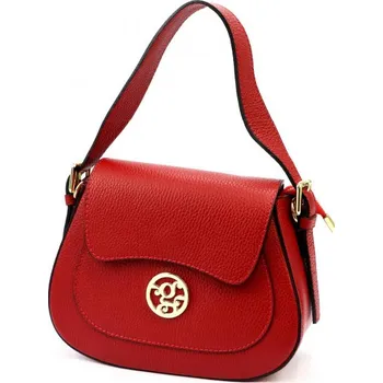 Kabelka Kožená kabelka Gregorio 1741 DOLLARO - tmavě červená