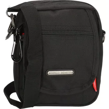 Pánská taška přes rameno černá Enrico Benetti 46050 - crossbody, textilní, nastavitelný popruh | Cooltovka.cz