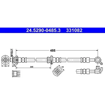 Brzdová hadice Brzdová hadice ATE 24.5290-0485.3