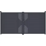 Brána G21 Marion 350x173 cm dvoukřídlá, antracitová