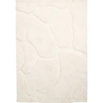 Koberec By-Boo Bílý vlněný koberec Kala 200 × 300 cm