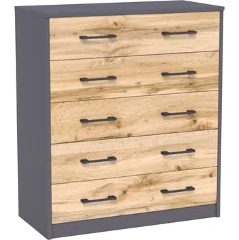 Botník Praktický botník IBOJA - grafitový / dub wotan