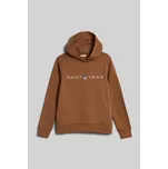 MIKINA GANT REG PRINTED GRAPHIC HOODIE ROASTED WALNUT
