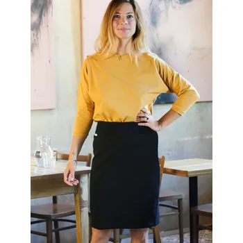 Dámská sukně Pouzdrová sukně černá zateplená Velikost: L