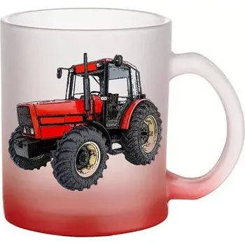 Zetor 10540 skleněný hrnek traktor (hrneček s traktorem matné sklo )