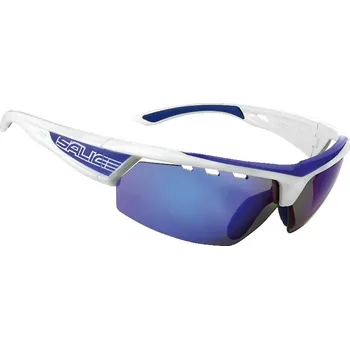 cyklistické brýle brýle SALICE 005CRXB white-blue/CRX smoke/transpar