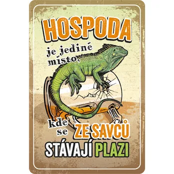 Plechová cedule Postershop Plechová cedule: Hospoda - 20x30 cm