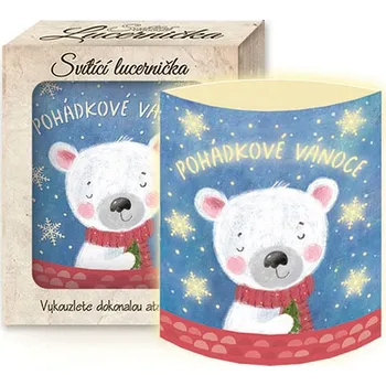 Vánoční dekorace Nekupto Svítící dekorace lucerna Medvídek