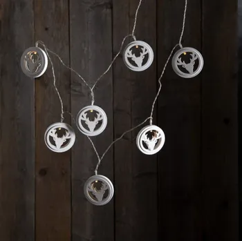 Vánoční dekorace Světelný řetěz Woodworks Jelen, Star Trading