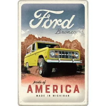 Plechová cedule Postershop Plechová cedule: Ford Bronco (Pride of America) - 20x30 cm
