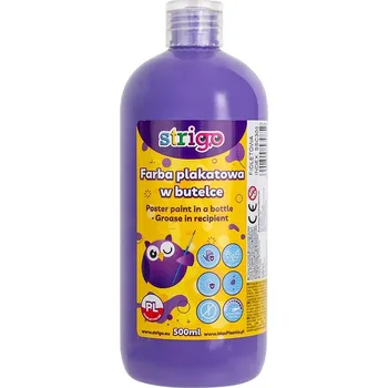 Speciální výtvarná barva Strigo Temperová barva STRIGO 500 ml - fialová 372231