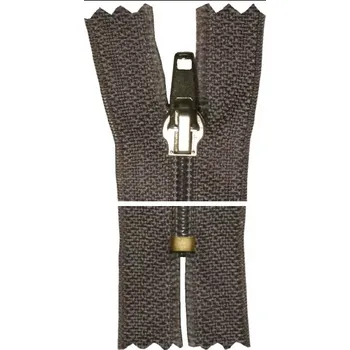 Zip Spirálový zip, nedělitelný - 25cm - tmavě šedý - WICO - BALENÍ 10 ks