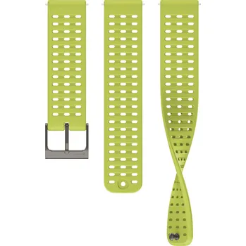 Řemínek na hodinky Silikonový řemínek Suunto 22mm (pro Suunto 5 Peak, 9 Peak, 9 Peak Pro), žlutý, Quick Release, velikost S+M