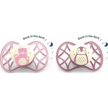 Nuvita , Sada 2x Standardní dudlík 0m+ Dívčí