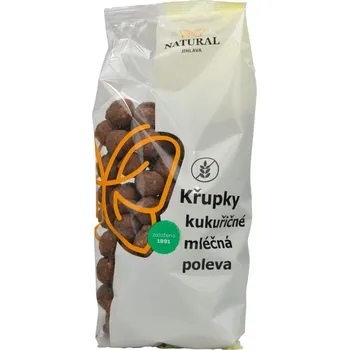 Křupky kukuřičné mléčná poleva - Natural 140g