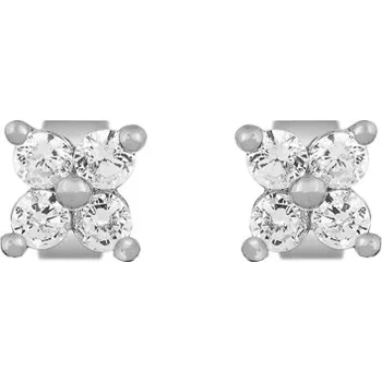 Náušnice franco bene Zirkonové květiny - stříbrné náušnice | 995