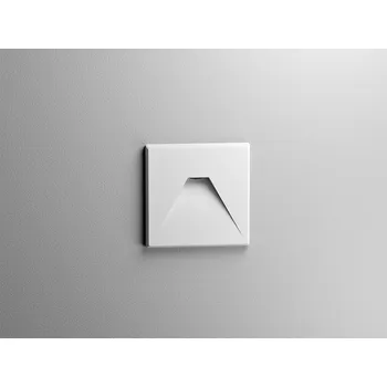 Průmyslové svítidlo LED2 Zápustné nástěnné čtvercové LED svítidlo WALK II IP44 Varianta: BÍLÁ