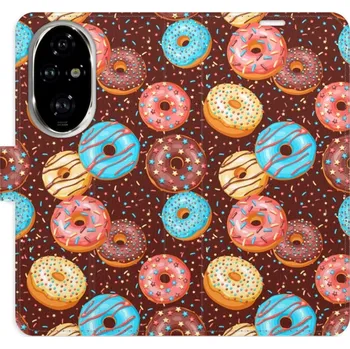 Pouzdro na mobilní telefon Flipové pouzdro iSaprio - Donuts Pattern - Honor 200 Pro