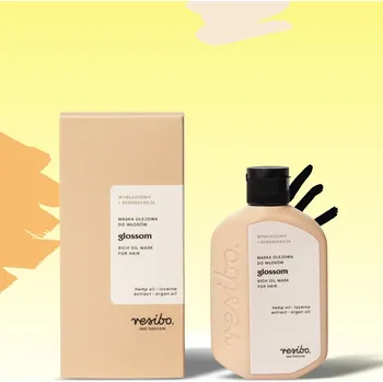 Vlasová regenerace Resibo přírodní olejová maska na vlasy Glossom 100 ml