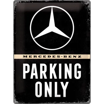 Plechová cedule Postershop Plechová cedule: Mercedes-Benz Parking Only - 40x30 cm