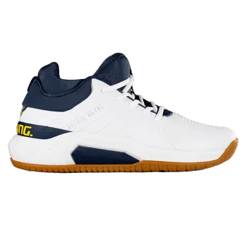 Pánská sálová obuv SALMING Recoil Ultra Mid White/Navy 8,5 UK - 8,5 UK - 43 1/3 EUR - 27,5 cm