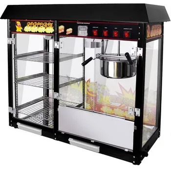 Popkornovač G.Gastro Stroj na popcorn s vyhřívanými policemi 900 x 420 x 760 mm