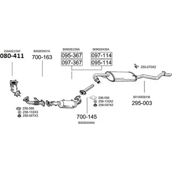 Filtr pevných částic filtr pevných čás. výroba AS Bosal 97-367A