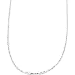 Řetízek z bílého zlata, Anker jemný zdobený v lesklém vzhledu 1,18g